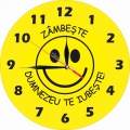 Ceas perete rotund,  Zambeste, Dumnezeu te iubeste!
